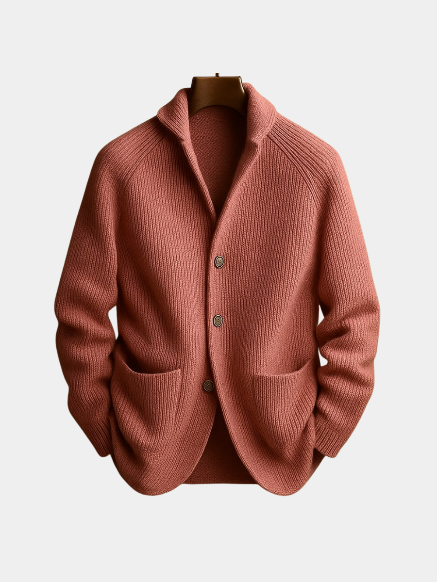 Image of Jaden | Men's Button-Down Knit Cardigan