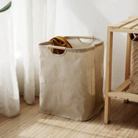 JapanStil Cotton-Linen Laundry Basket
