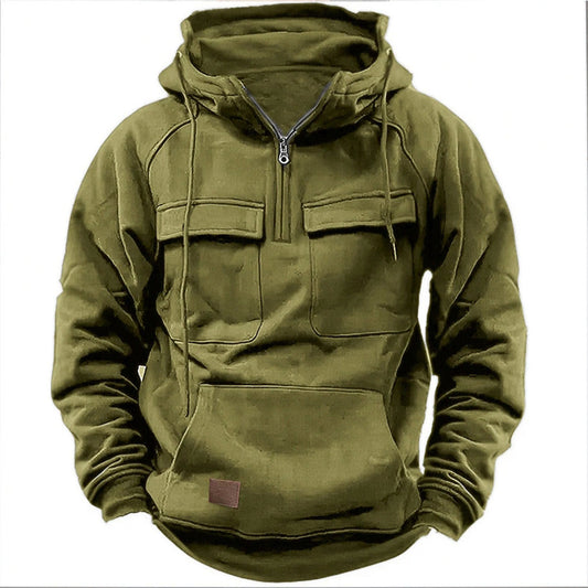 Image of Jesse | Men's Half-Zip Pocket Hoodie