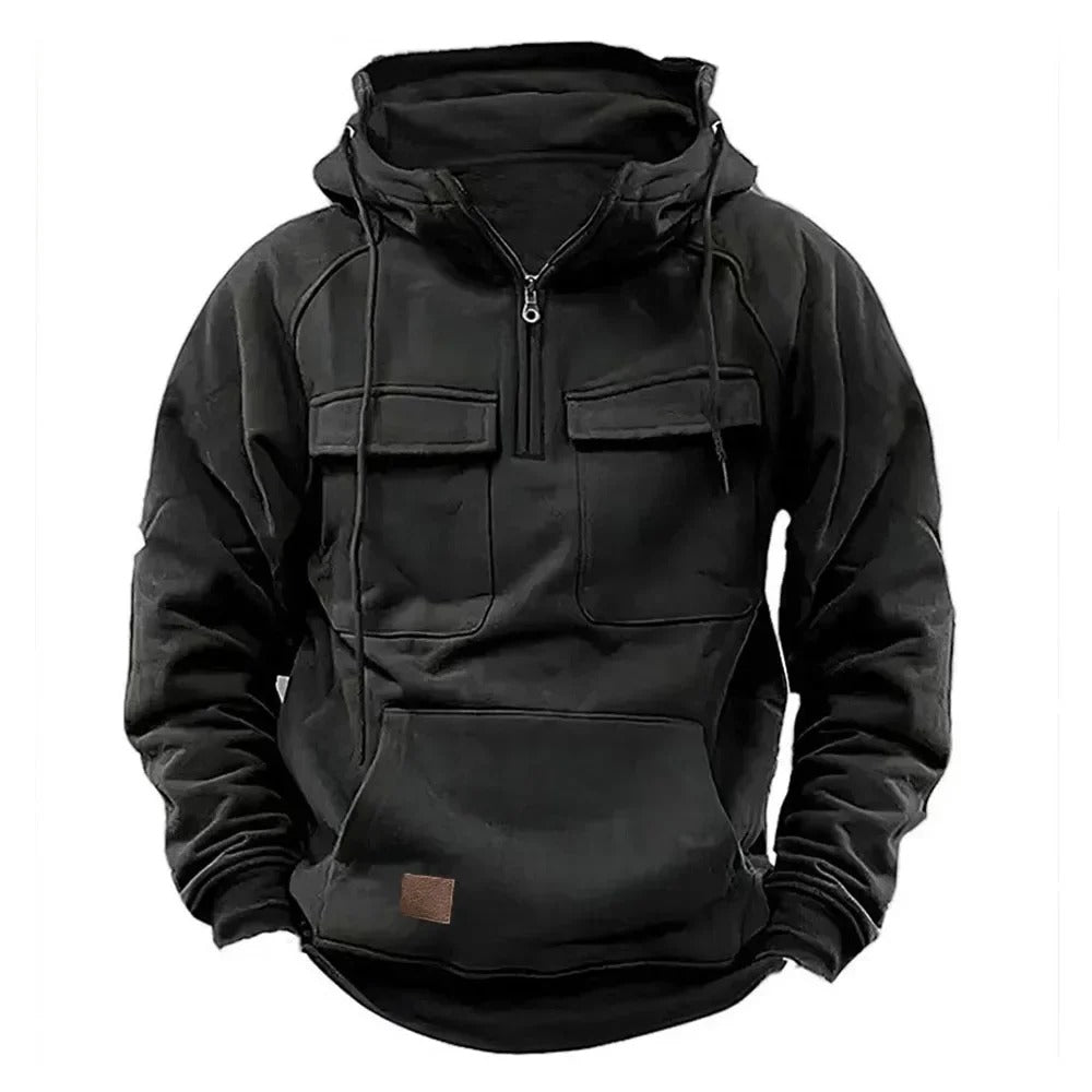 Image of Jesse | Men's Half-Zip Pocket Hoodie