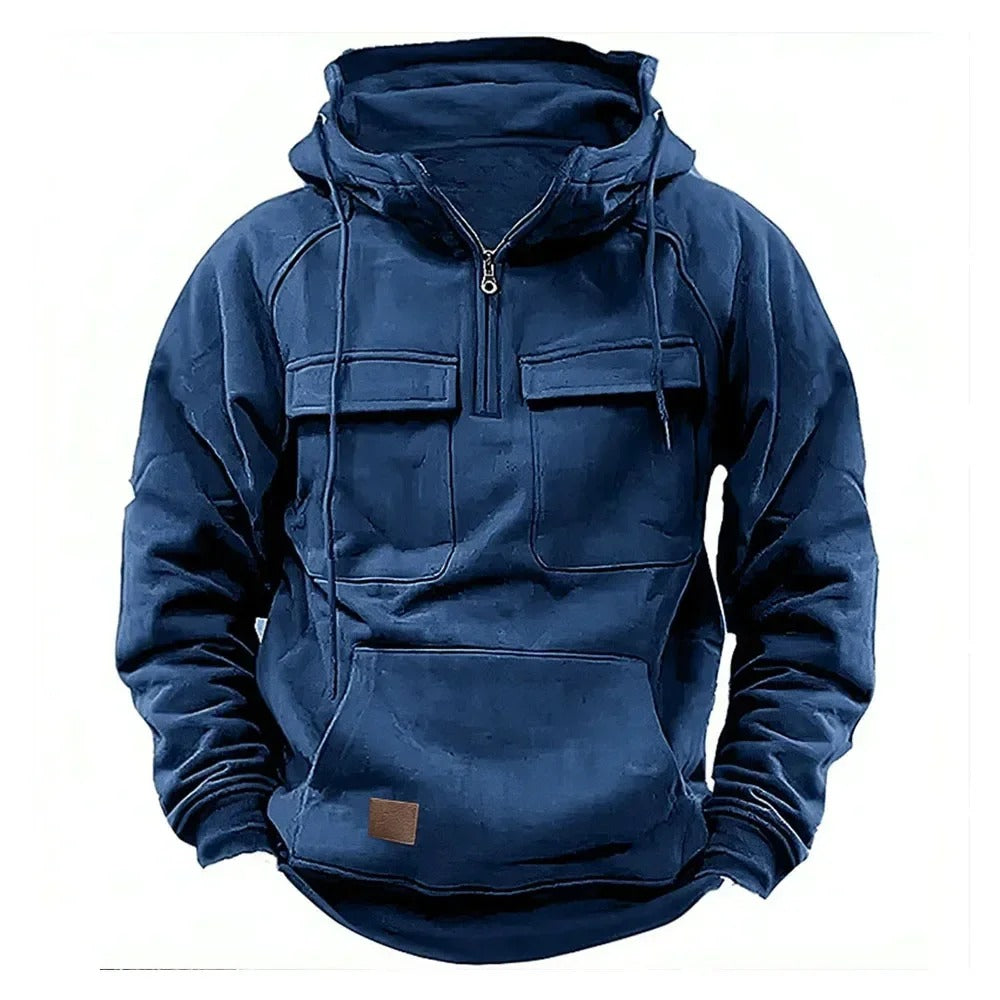Image of Jesse | Men's Half-Zip Pocket Hoodie