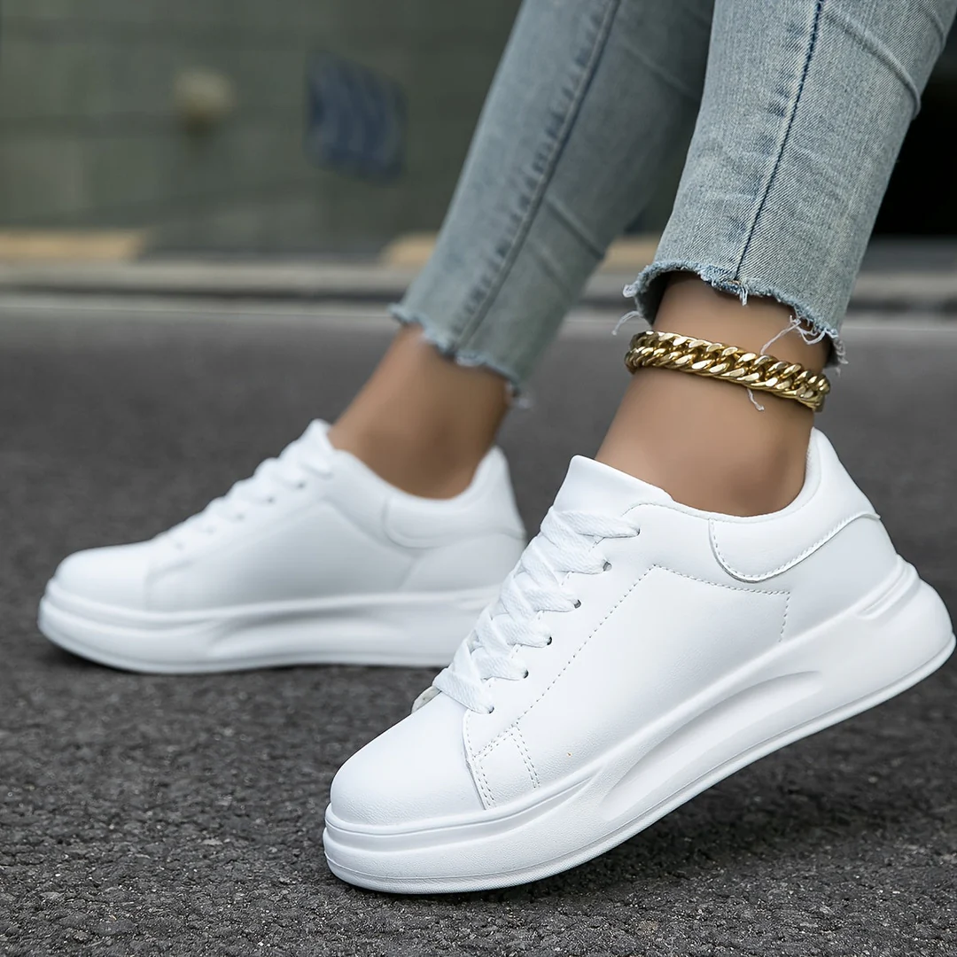 Image of Jillian | Women's Lace-Up Platform Sneakers
