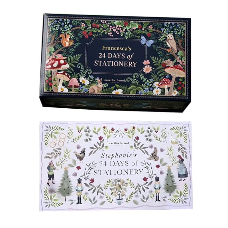 JollyJournals™ - Advent Calendar with Stationery 24 Surprises