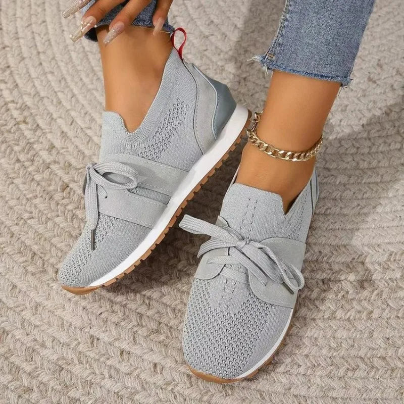 Image of Judith | Women's Lace-Up Knit Sneakers