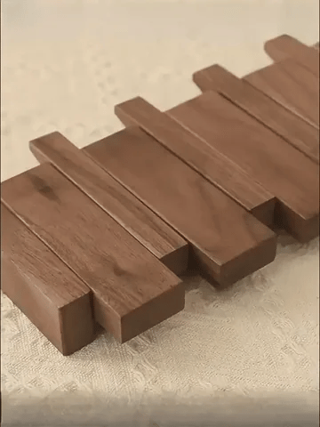 Kaeluo Wood Piano Coat Rack Wall Hanger for Coats Hats and Scarves