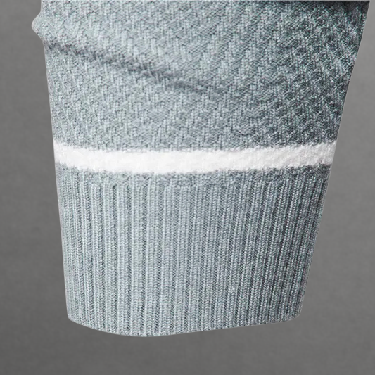 Image of Ken | Men's Striped Crew Neck Sweater