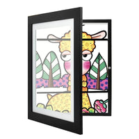 Children's Art Display Frame with Storage