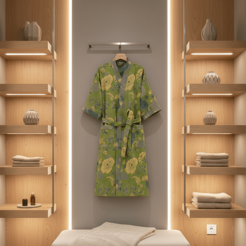 KIMOGINKO – Kimono Bathrobe made of Organic Cotton for Breathable Comfort