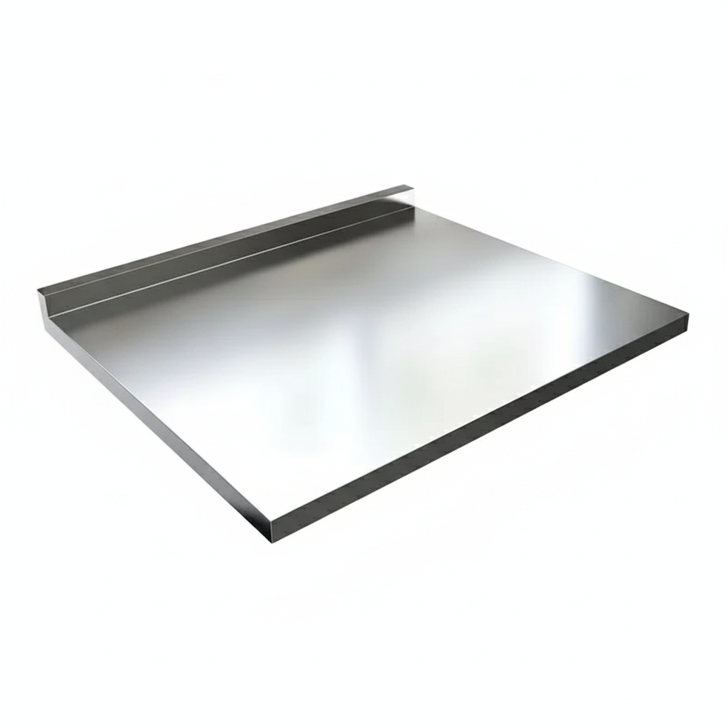 Kitchen Cutting Board Stainless Steel with Non-Slip Base