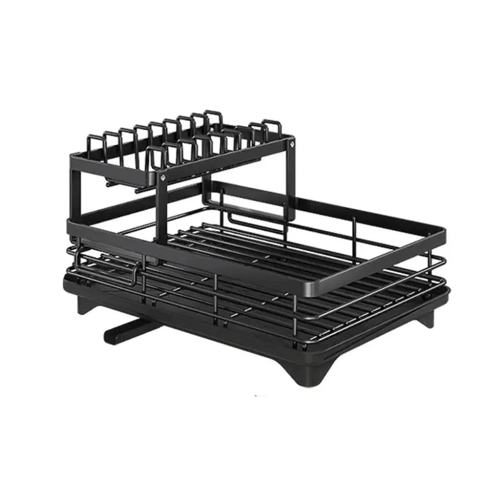 KITCHENFORM – Foldable stainless steel dish rack, space-saving design for modern kitchens