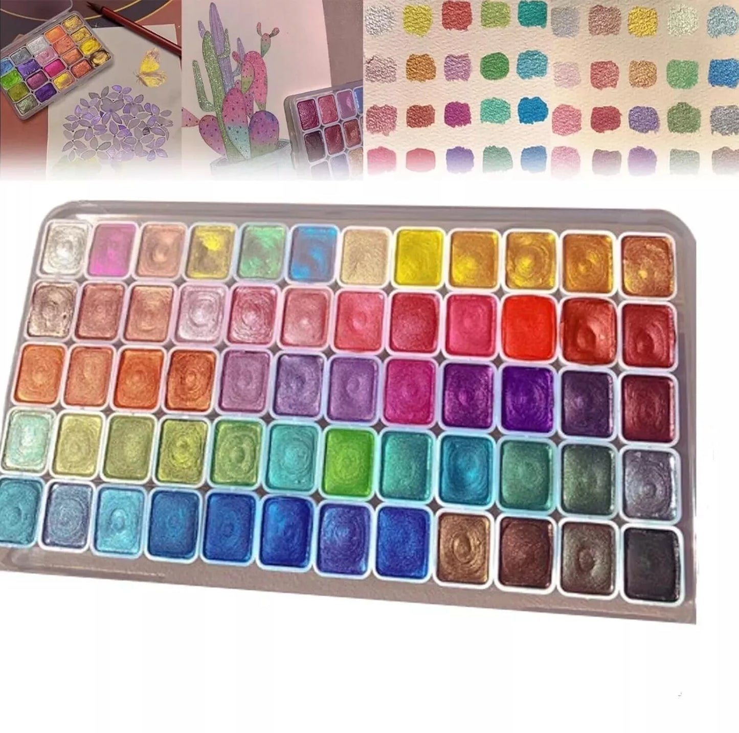 Kolorful - Powder Mineral Pearl Pigment Art Watercolor 20 Colors