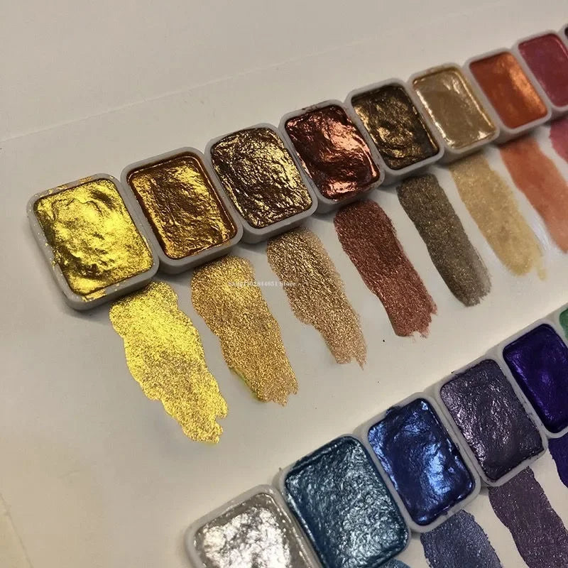 Kolorful - Powder Mineral Pearl Pigment Art Watercolor 20 Colors