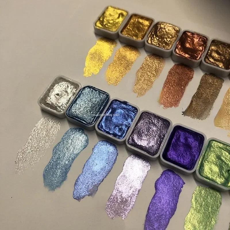 Kolorful - Powder Mineral Pearl Pigment Art Watercolor 20 Colors