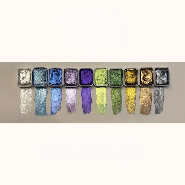 Kolorful - Powder Mineral Pearl Pigment Art Watercolor 20 Colors