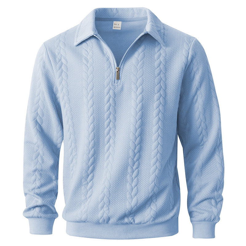 Image of Kurt | Men's Quarter-Zip Long Sleeve Polo Shirt