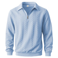 Kurt | Men's Quarter-Zip Long Sleeve Polo Shirt
