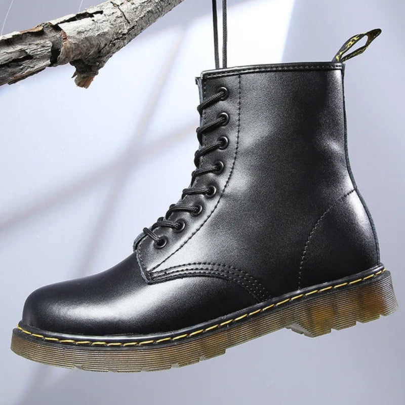 Lace-up Ankle Boots for Women with Non-slip Sole