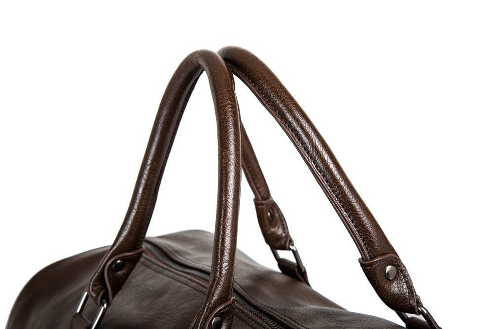 Large-Capacity Leather Travel Duffel – Lightweight & Durable Carry-On Bag