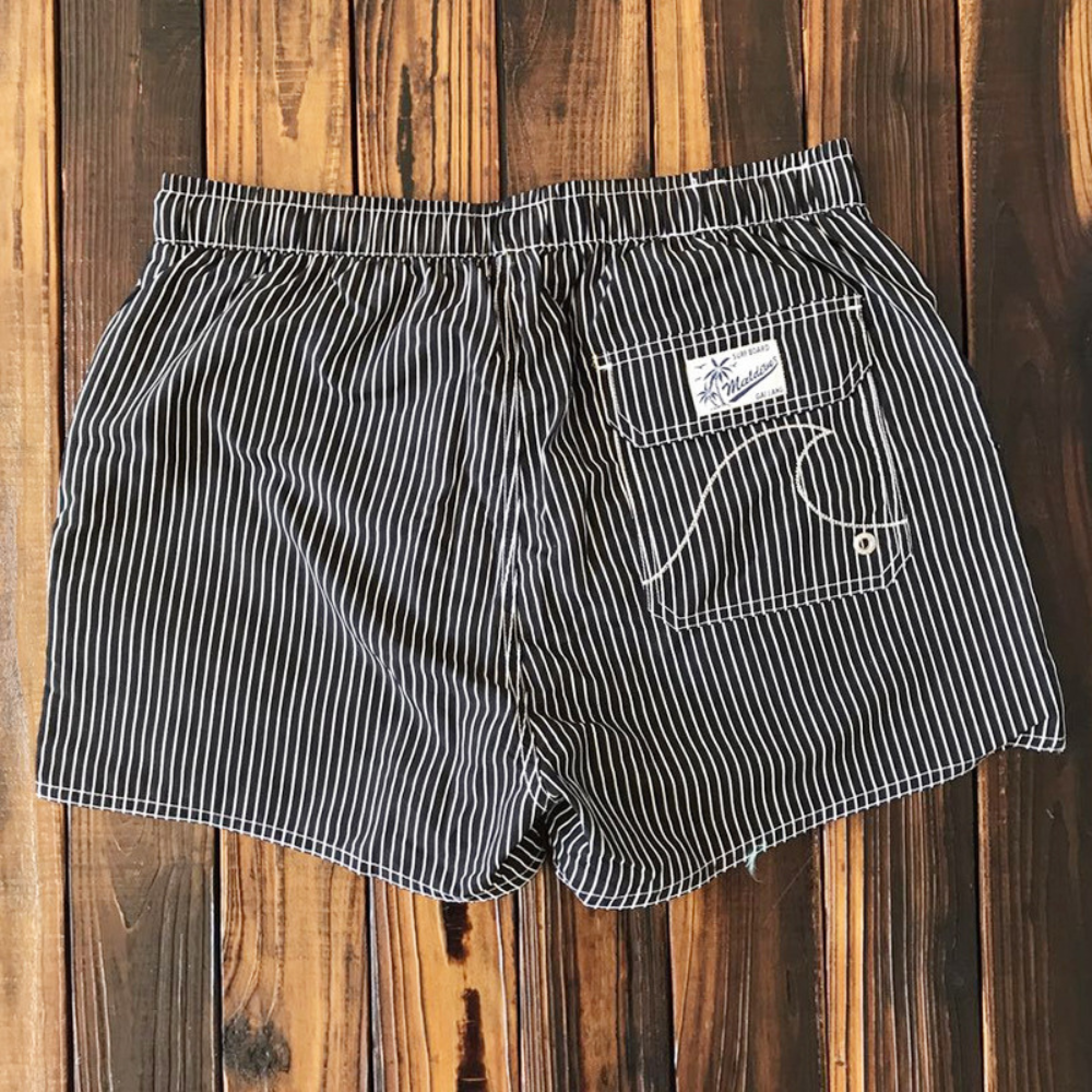 Image of Lawrence | Men's Striped Drawstring Swim Shorts