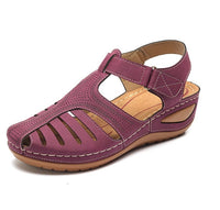 Vintage Style Leather Comfort Sandals
