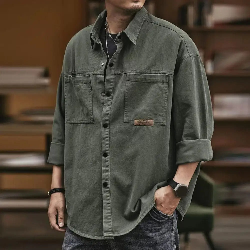 Image of Lee | Men's Overshirt Long Sleeve Button-Down Shirt