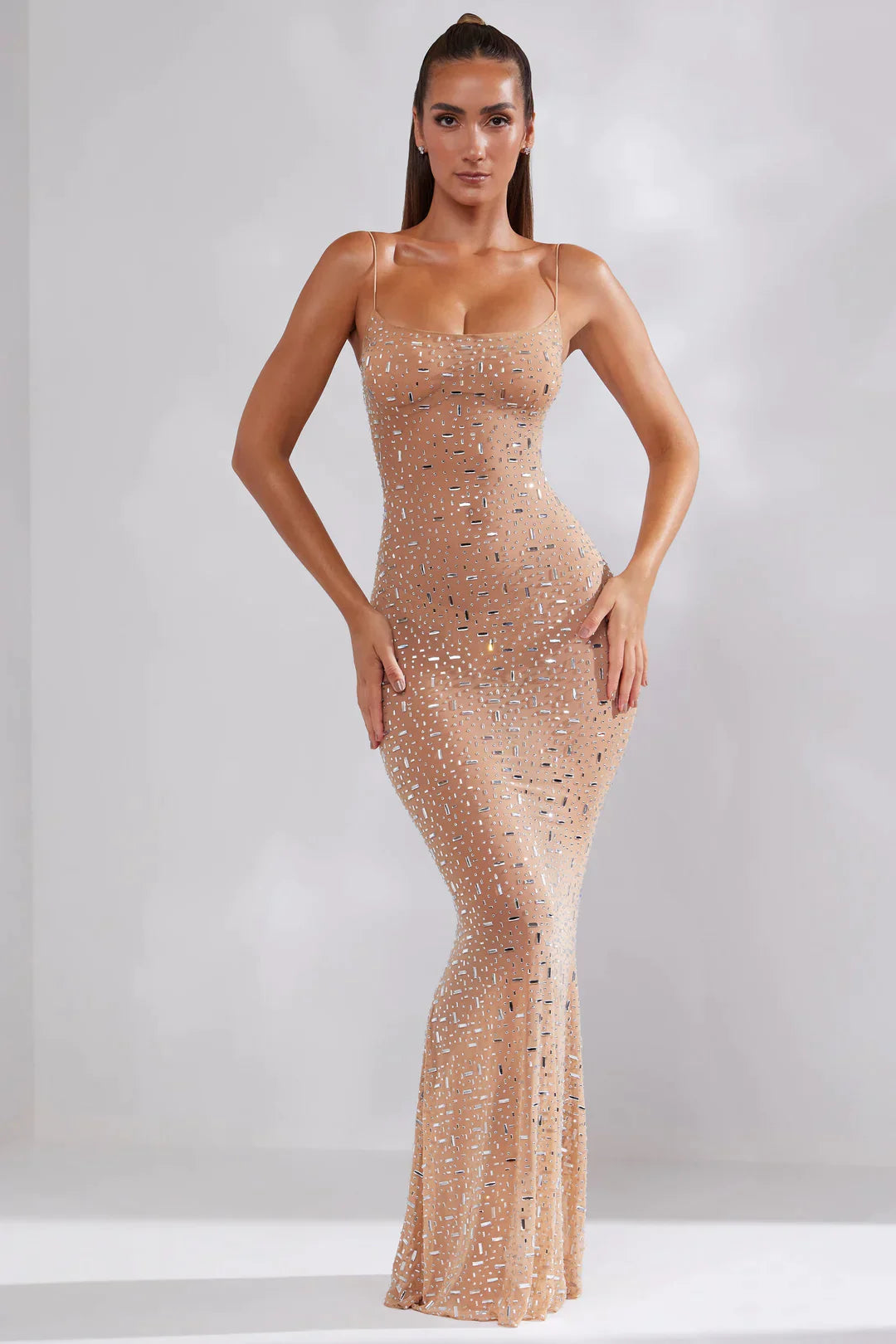 Long Dress for Women with Open Back