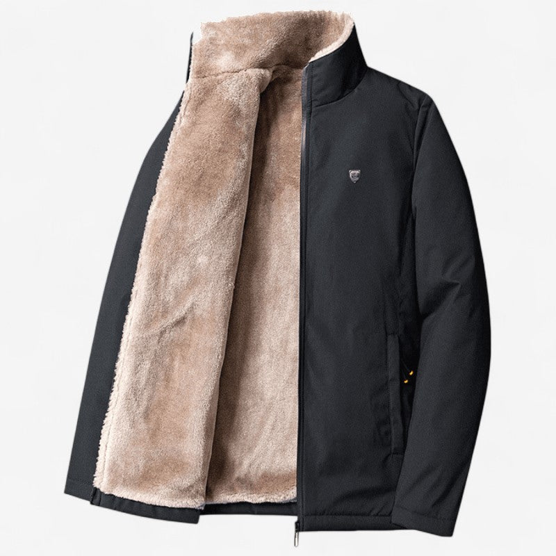 Long-Sleeve High-Neck Jacket