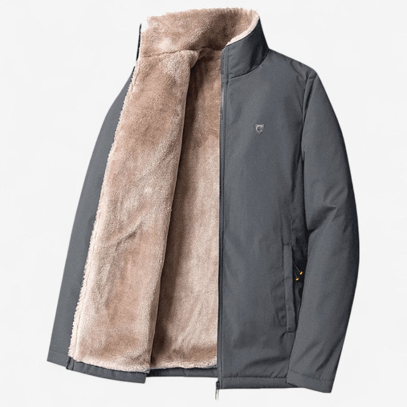 Long-Sleeve High-Neck Jacket