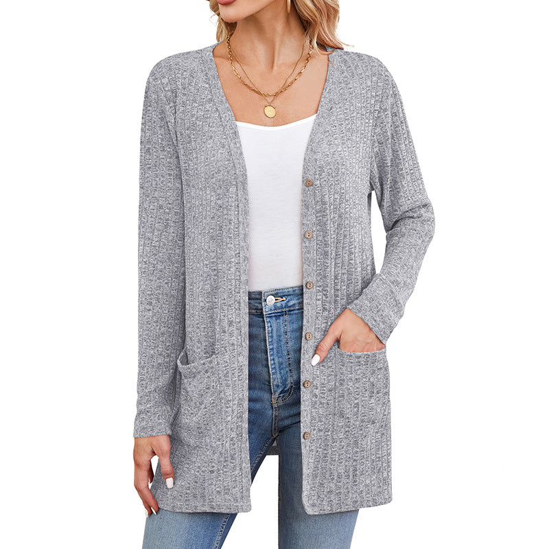 Longline Ribbed Cardigan