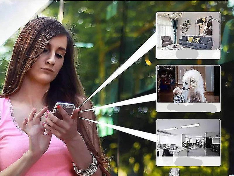 LumaCam 5G Wireless Camera 1080P No Drill Setup WiFi App Monitoring Night Vision