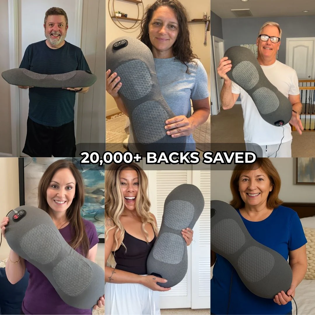 LuminaBack 3-in-1 Heated Vibration Massager For Sciatica