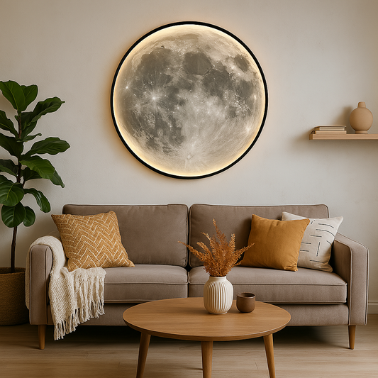 Lunara Moon Wall Light With Realistic Crater Surface and Soft LED Glow