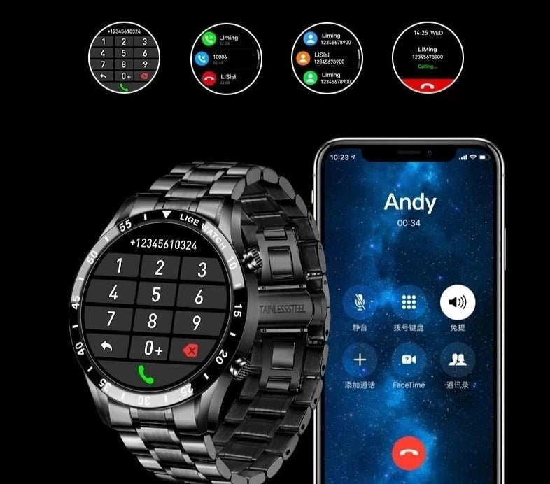 Luxe Men's Smartwatch | Multisport Mode | Health Monitoring