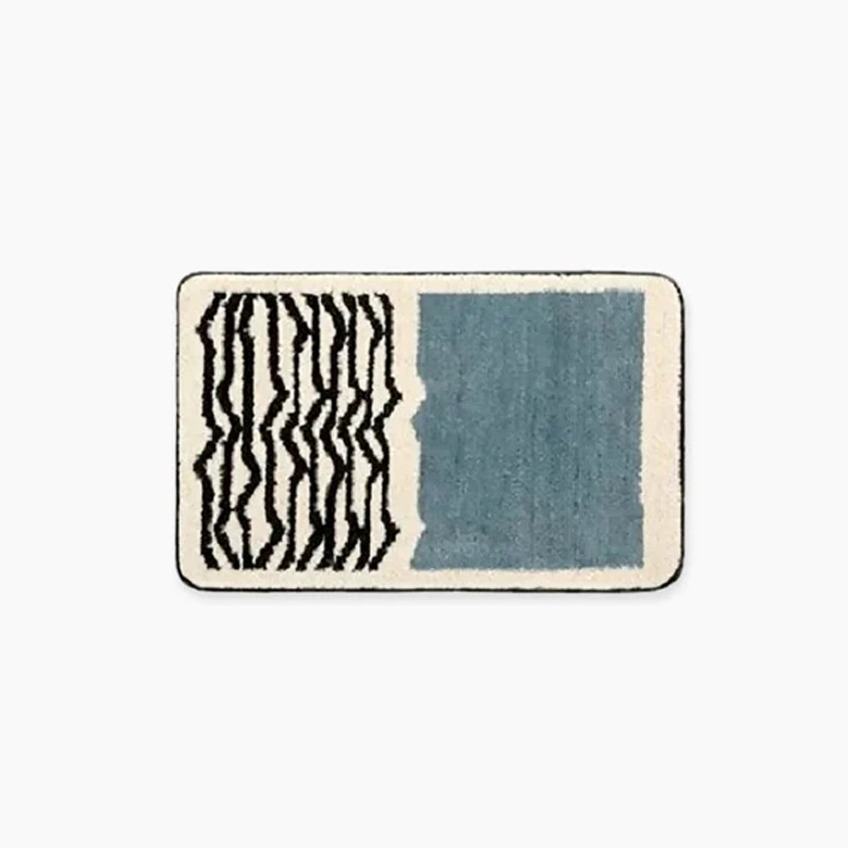 Luxury Handmade Bath Mat with Abstract Design for Stylish Bathrooms