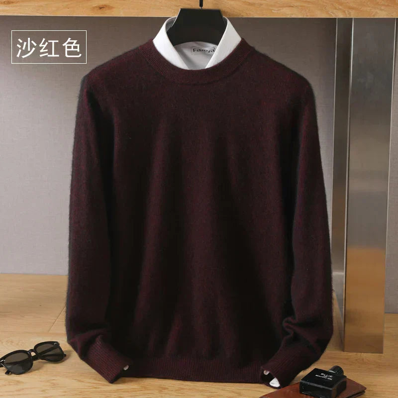 Lyra Cashmere O-Neck Sweater | 100% Pure Japanese-Knit