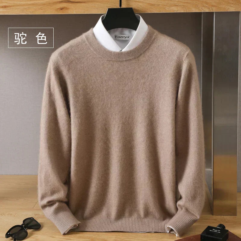 Lyra Cashmere O-Neck Sweater | 100% Pure Japanese-Knit