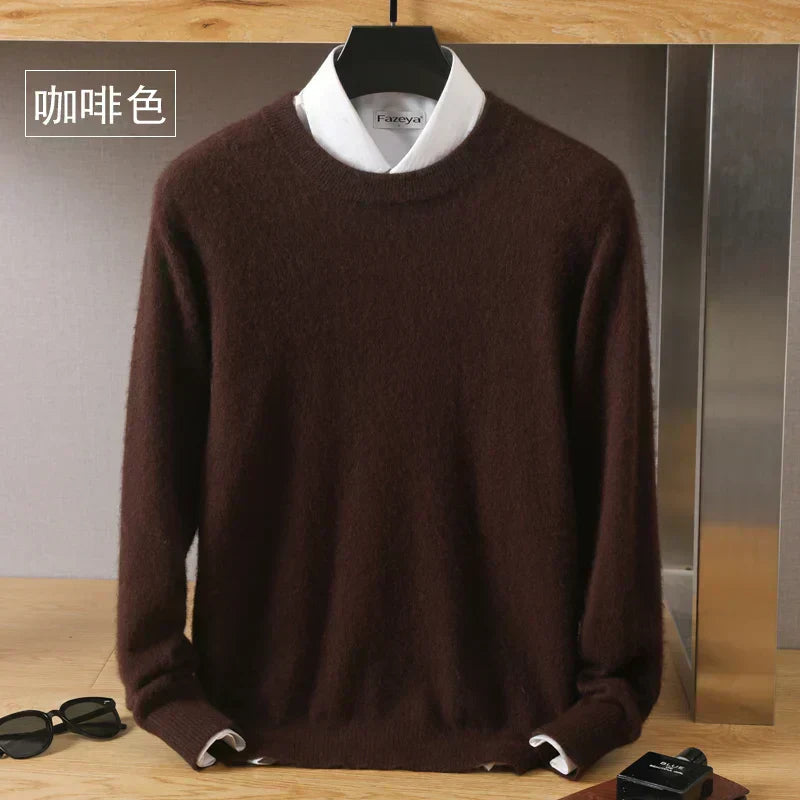 Lyra Cashmere O-Neck Sweater | 100% Pure Japanese-Knit