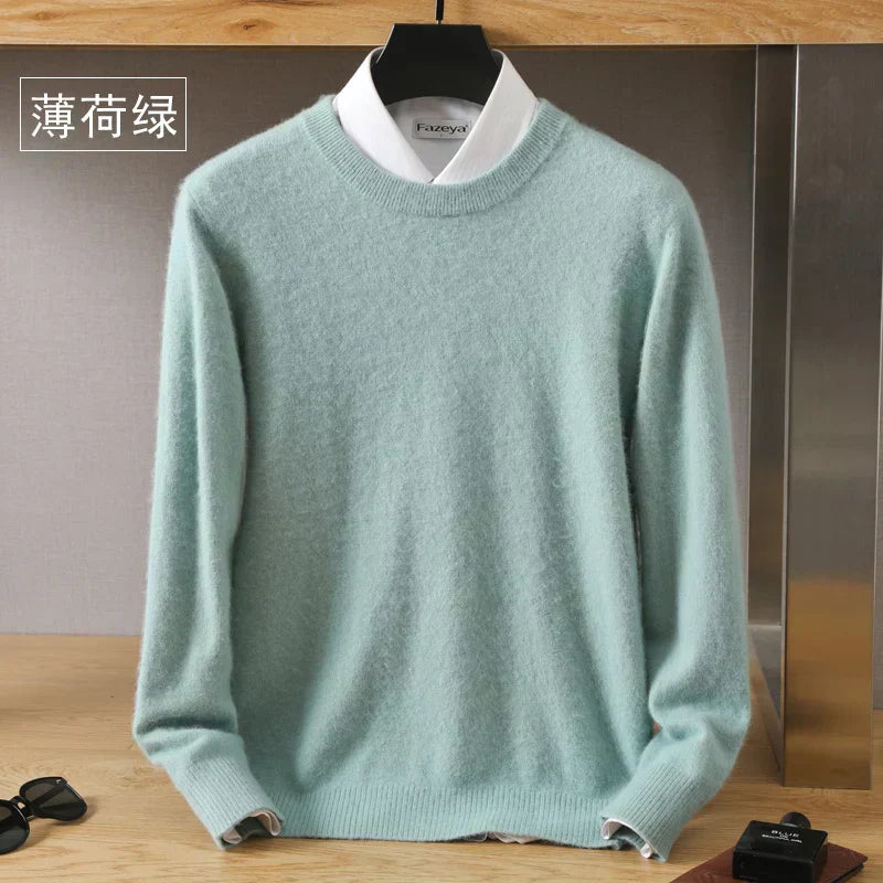 Lyra Cashmere O-Neck Sweater | 100% Pure Japanese-Knit
