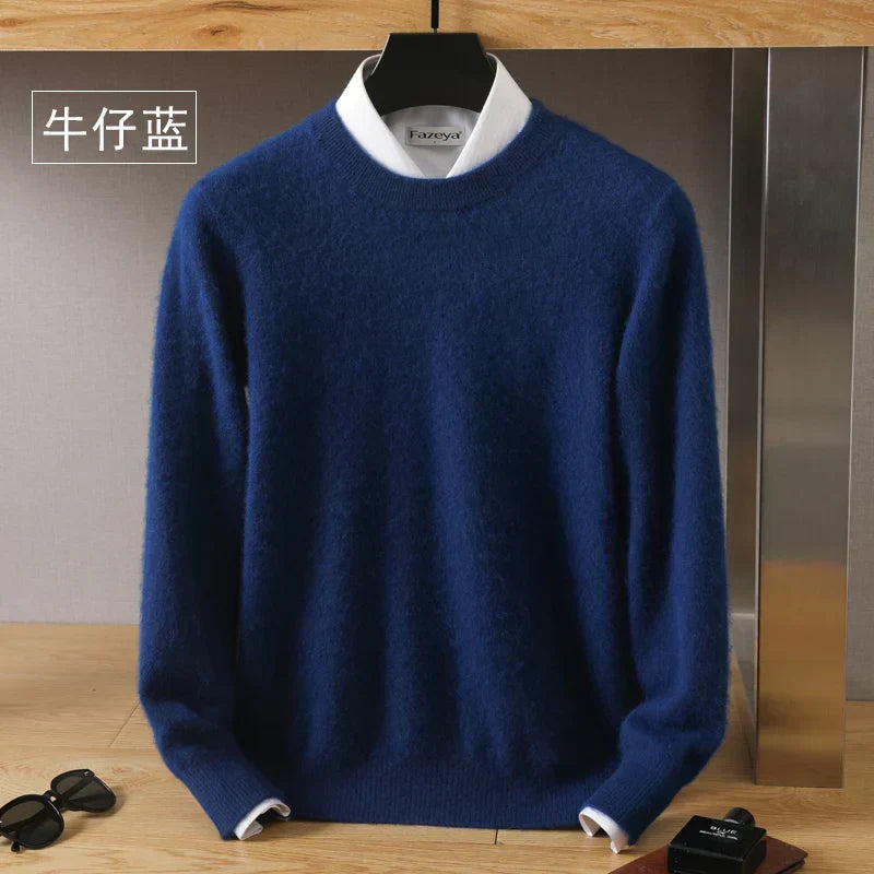 Lyra Cashmere O-Neck Sweater | 100% Pure Japanese-Knit