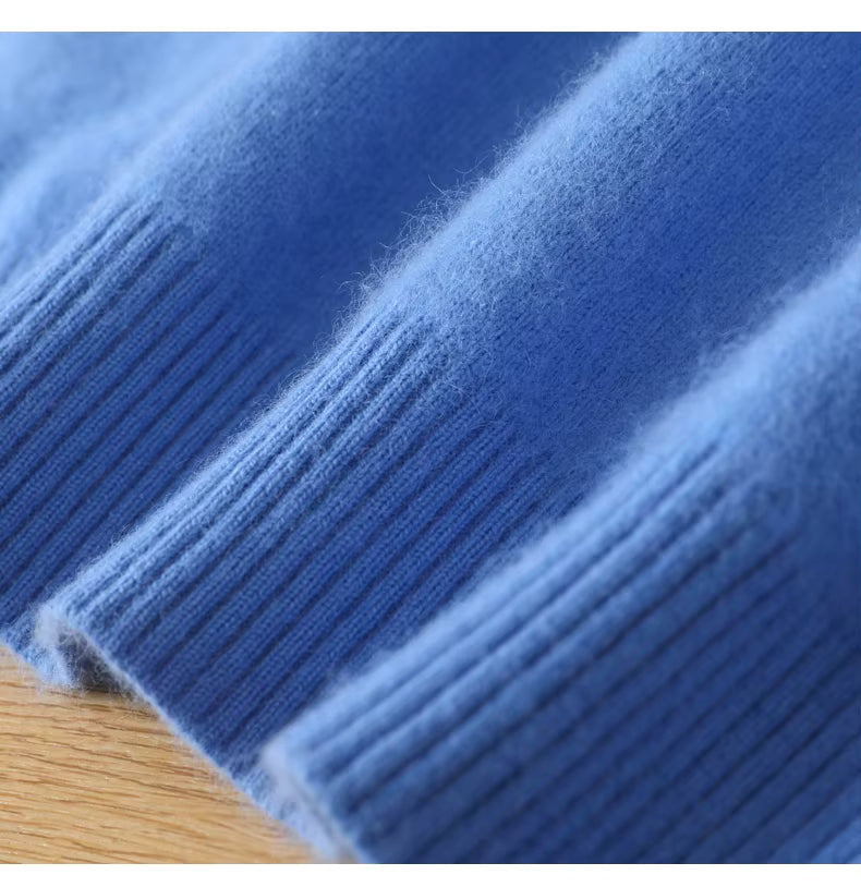 Lyra Cashmere O-Neck Sweater | 100% Pure Japanese-Knit