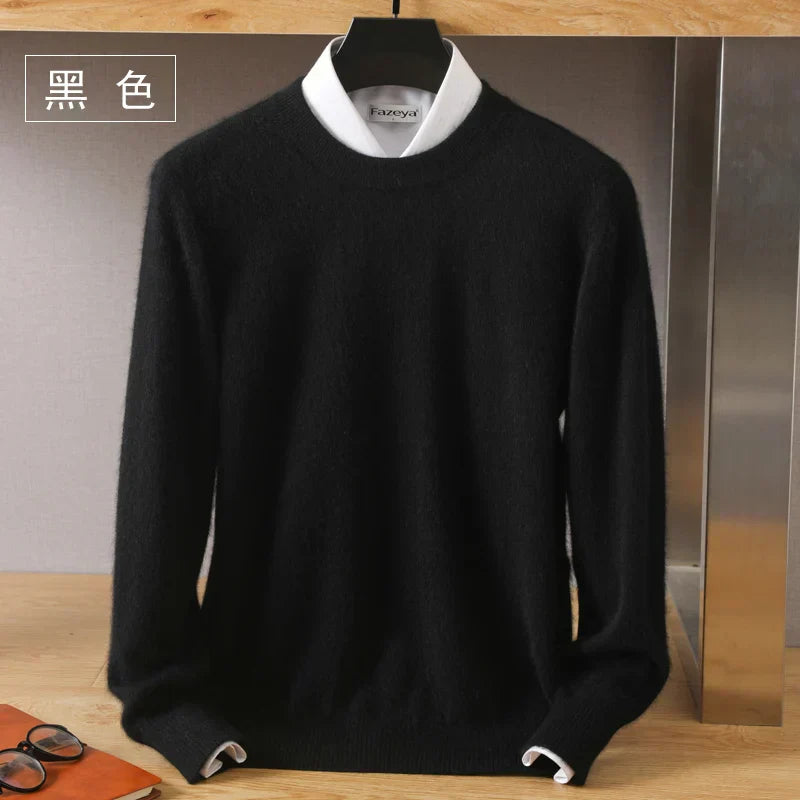 Lyra Cashmere O-Neck Sweater | 100% Pure Japanese-Knit