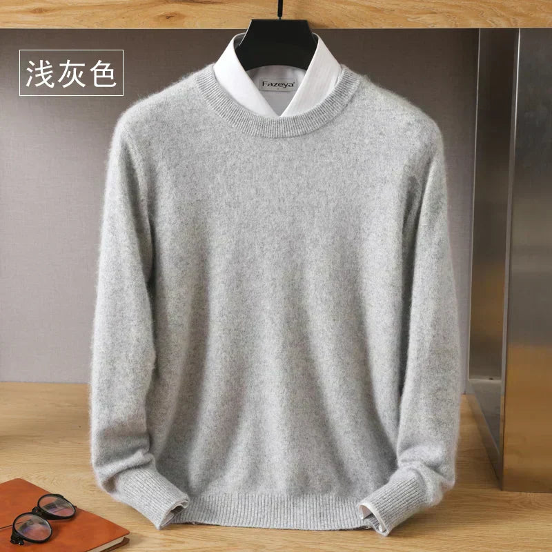 Lyra Cashmere O-Neck Sweater | 100% Pure Japanese-Knit