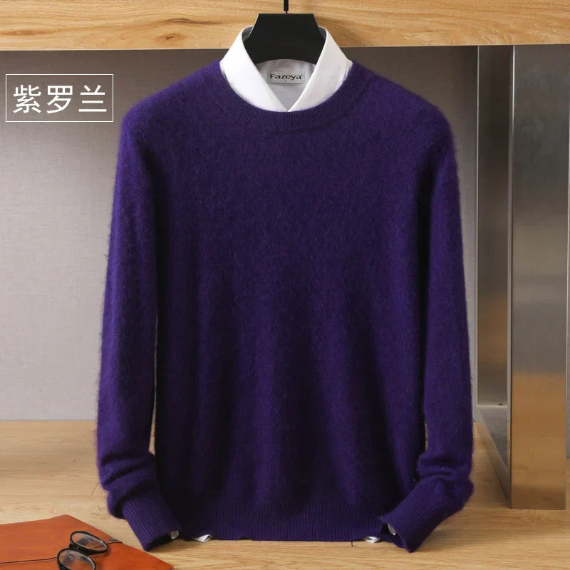 Lyra Cashmere O-Neck Sweater | 100% Pure Japanese-Knit