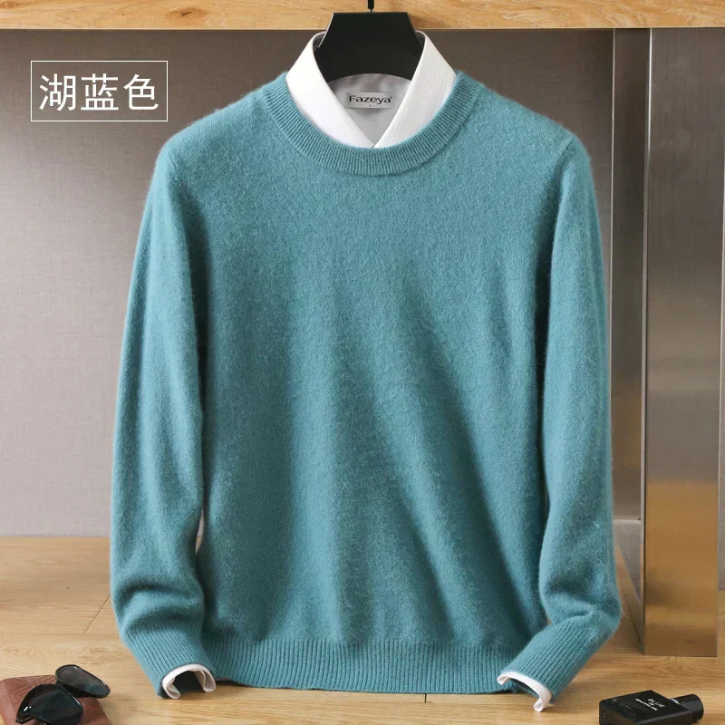 Lyra Cashmere O-Neck Sweater | 100% Pure Japanese-Knit