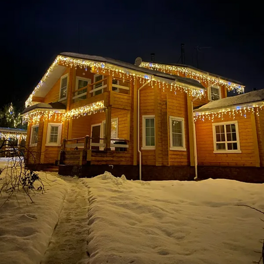 Magical Light Curtains with Twinkling LED Lights – Warm White