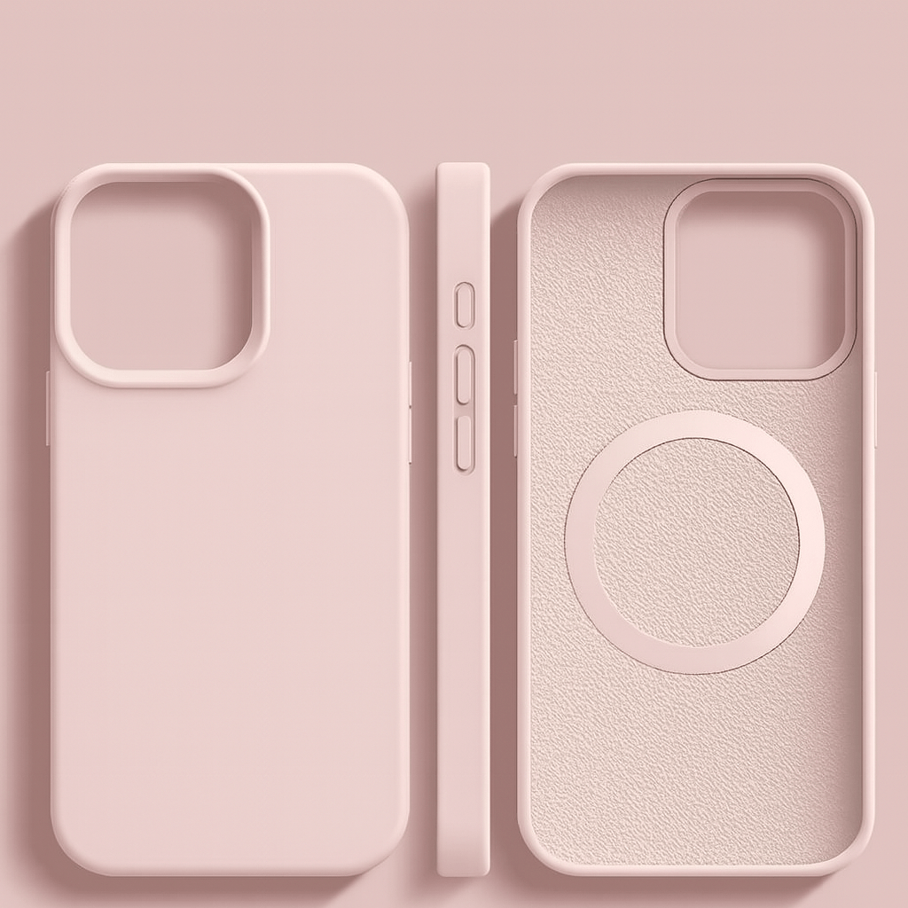 MAGNESOFT LUXE – Magnetic silicone case with soft-touch surface for iPhone