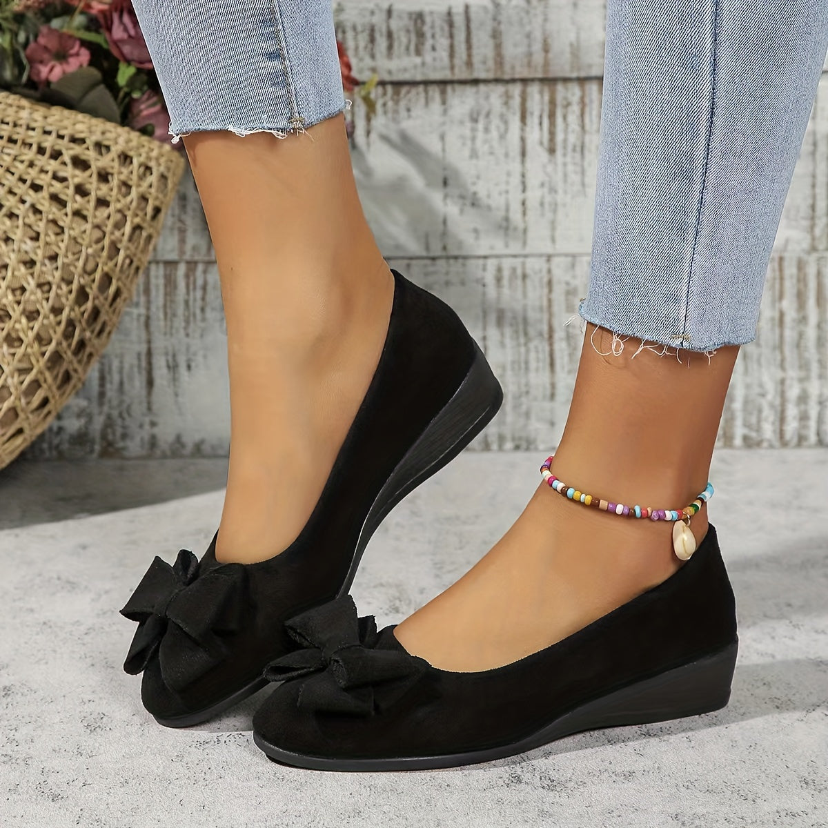 Image of Maria | Women's Slip-On Wedge Shoes