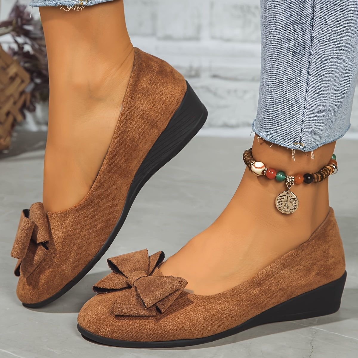 Image of Maria | Women's Slip-On Wedge Shoes
