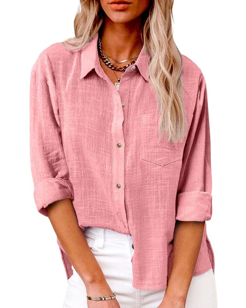 Image of Marilyn | Women's Button-Down Relaxed Fit Blouse