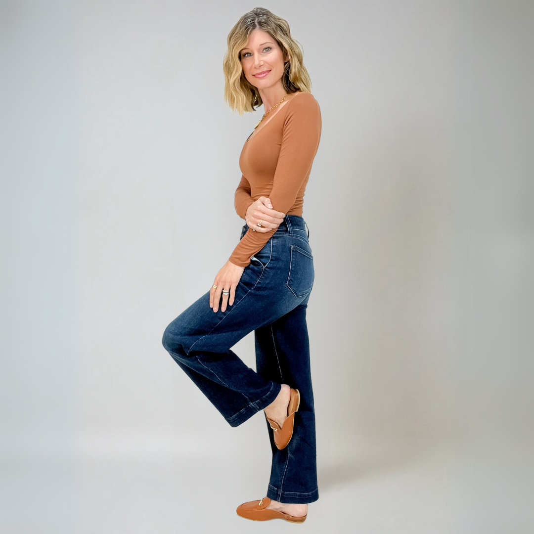 Image of Marissa | Women's High-Waisted Wide Leg Jeans